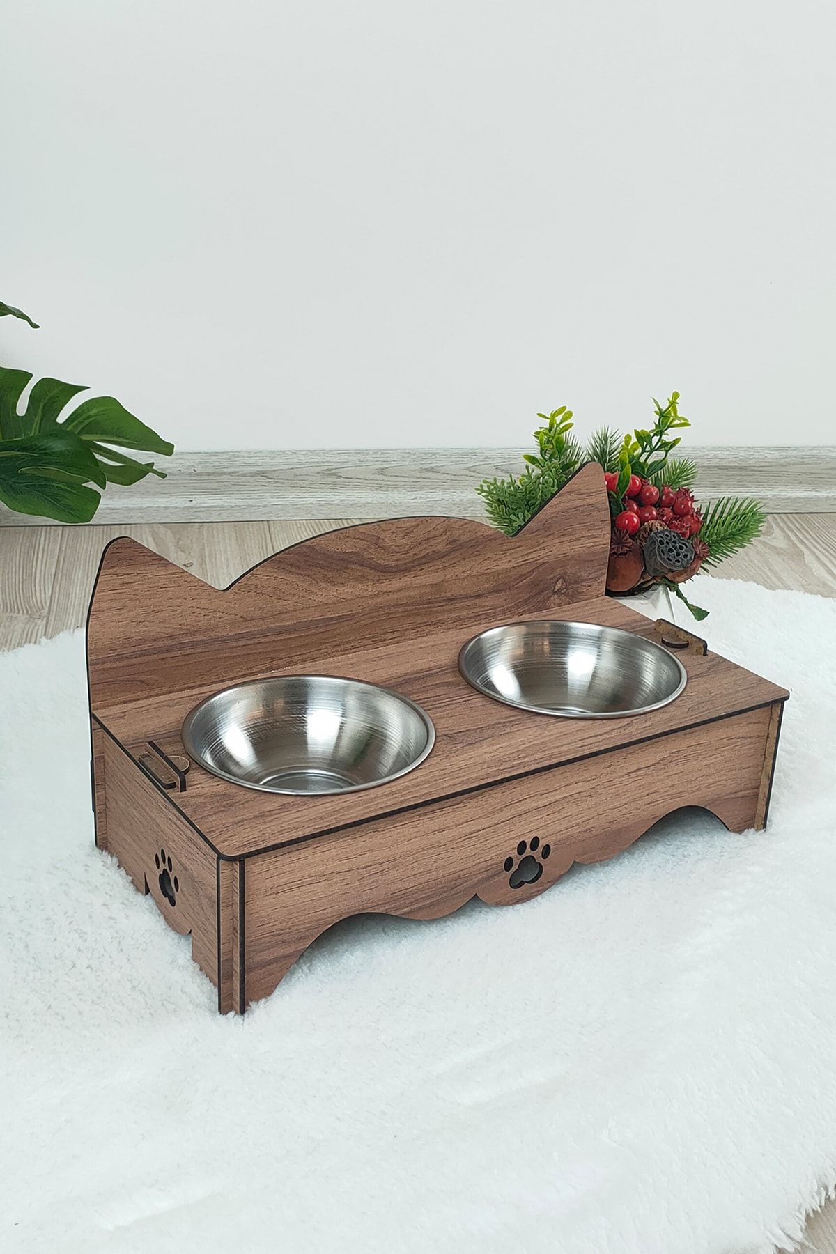 Onix Home Decorative Cat and Dog Food Water Bowl