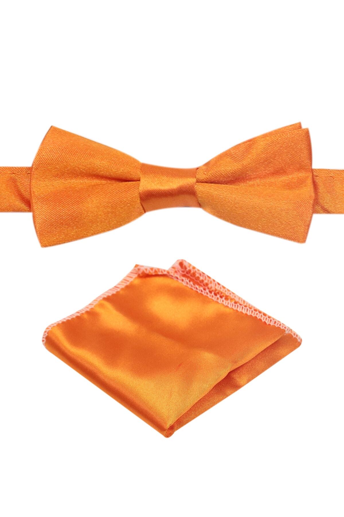 Boys Satin Bow Tie Handkerchief Set Single Size 3-14Years