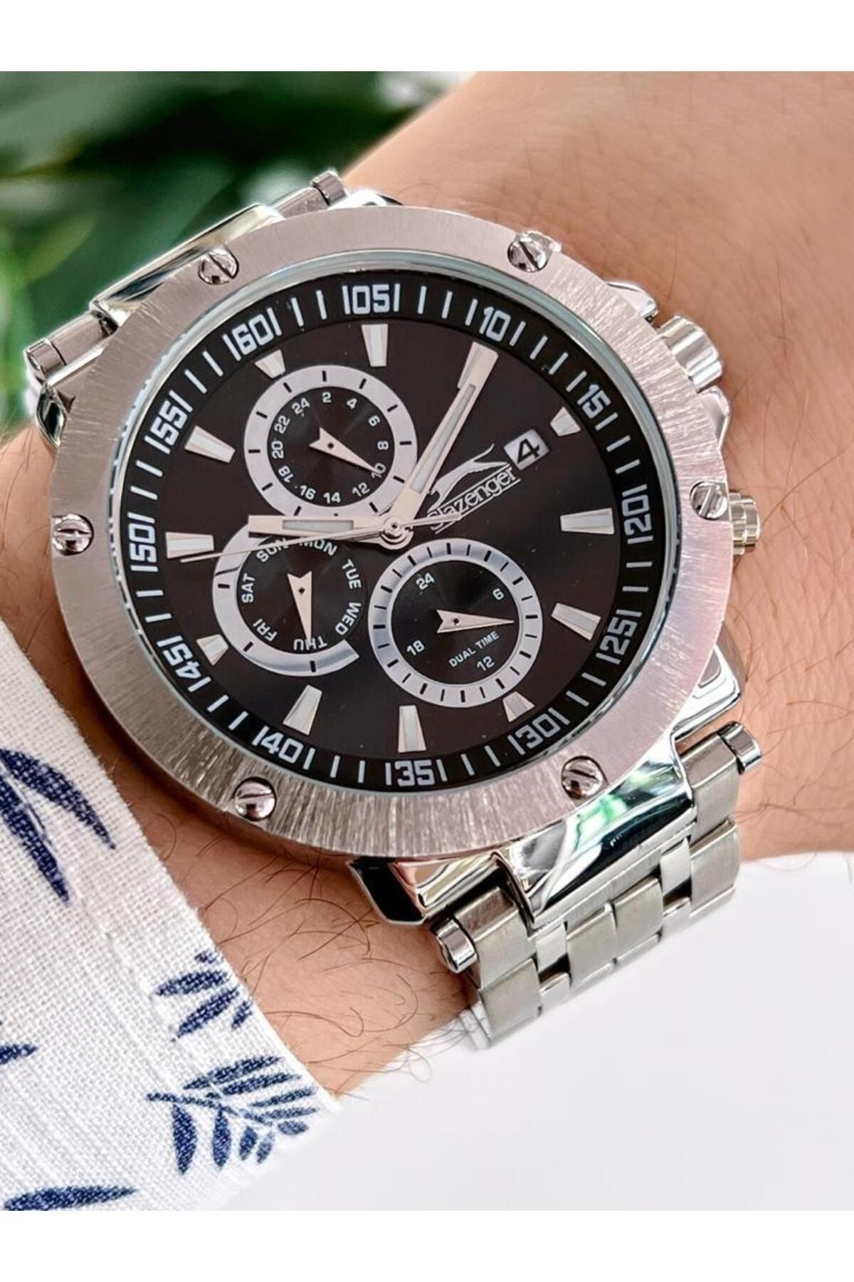 Slazenger Watch Silver colored Plain