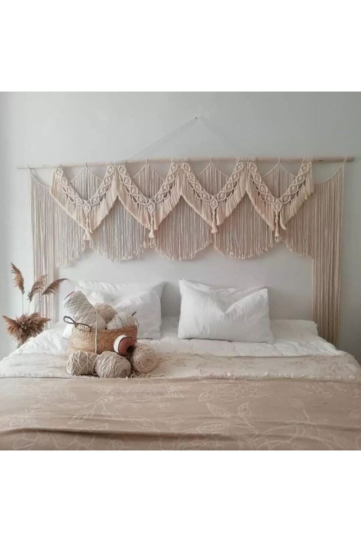EdaTasarım-Macrame Curtain Bed Headboard 1