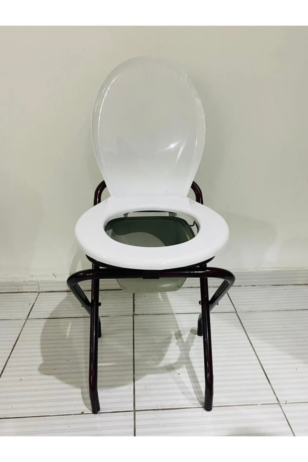 Mobile Toilet Bath Chair Toilet Seat for Patients Suitable for Camping Use
