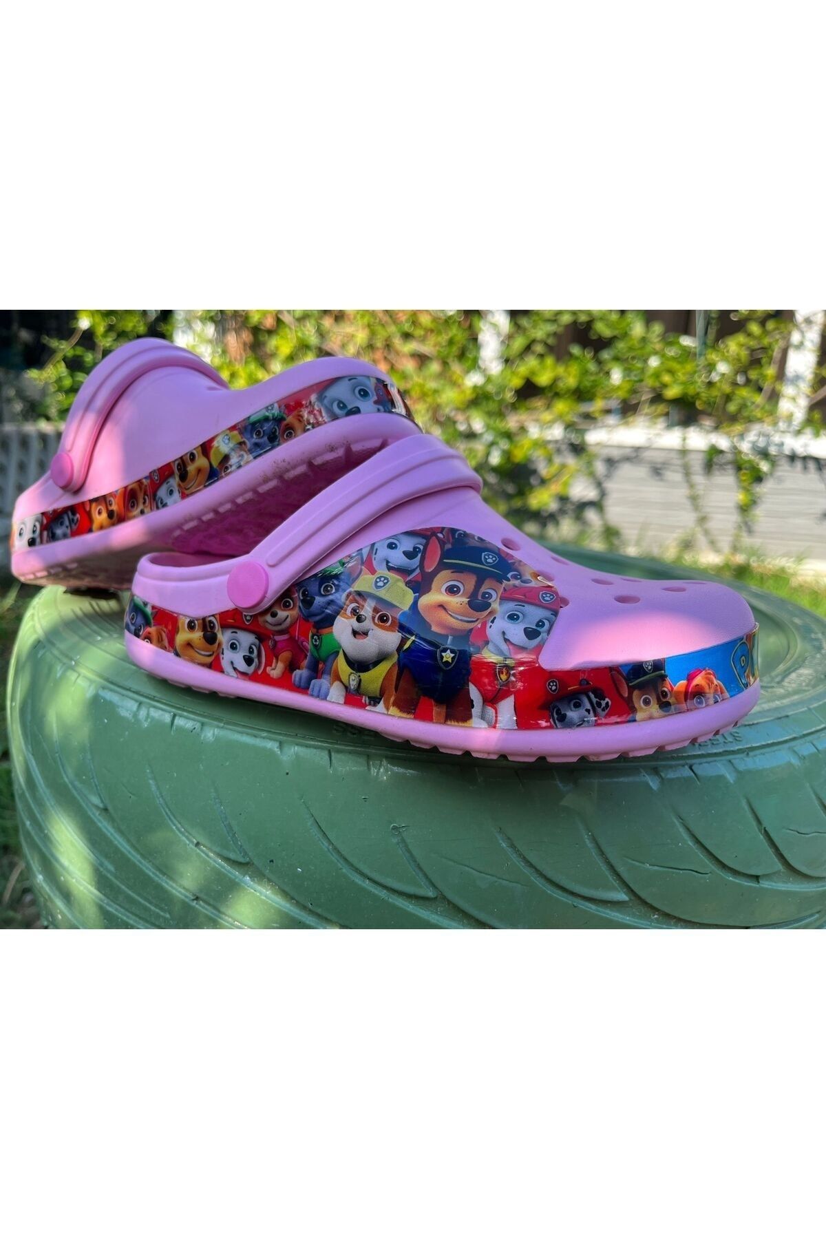 SAGİYEEK-Line Character Patterned Daily Use Non-Slip Sole Wet Floor Slippers 5