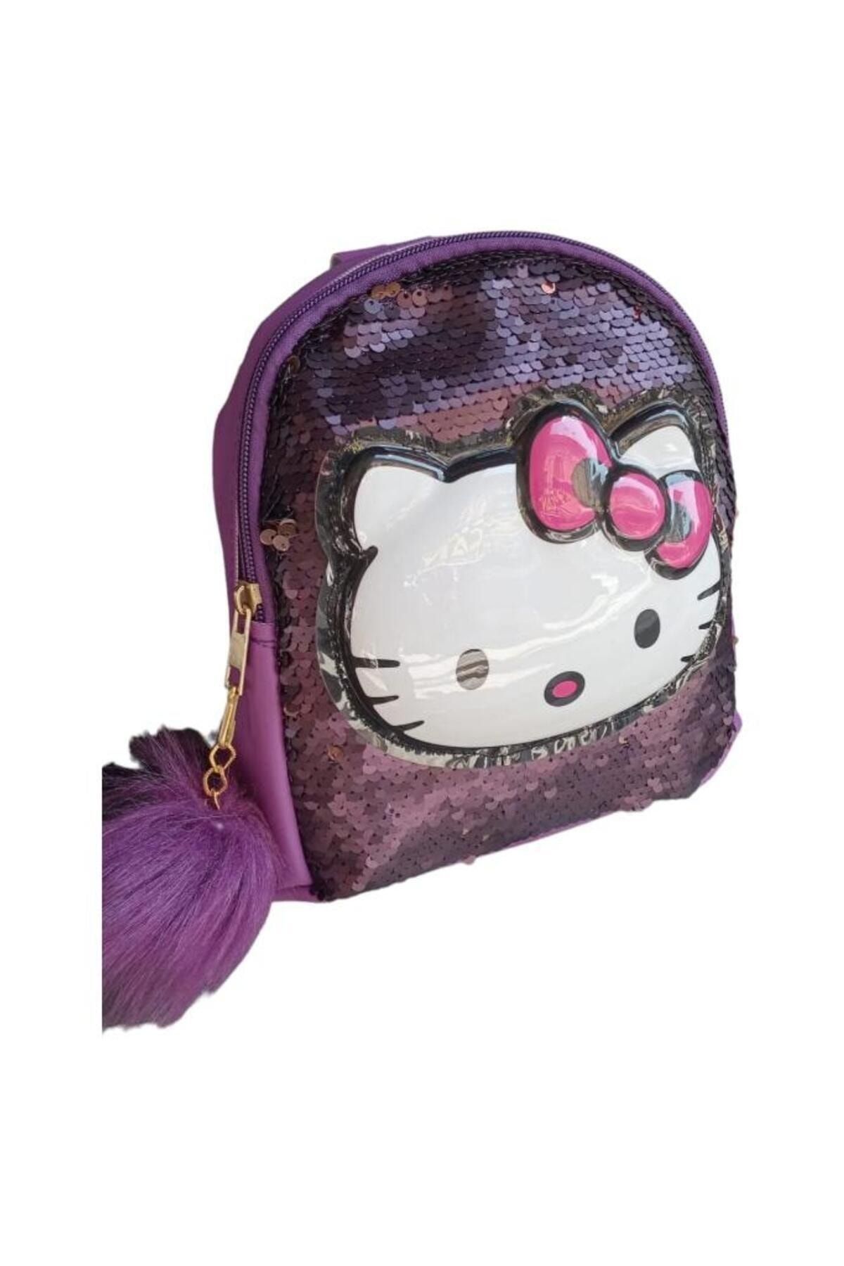 DZC KUZENLER AVM-PURPLE PURPLE LIGHTED CHILDREN'S BACKPACK WITH PUMP Hello CITY PURPLE 2