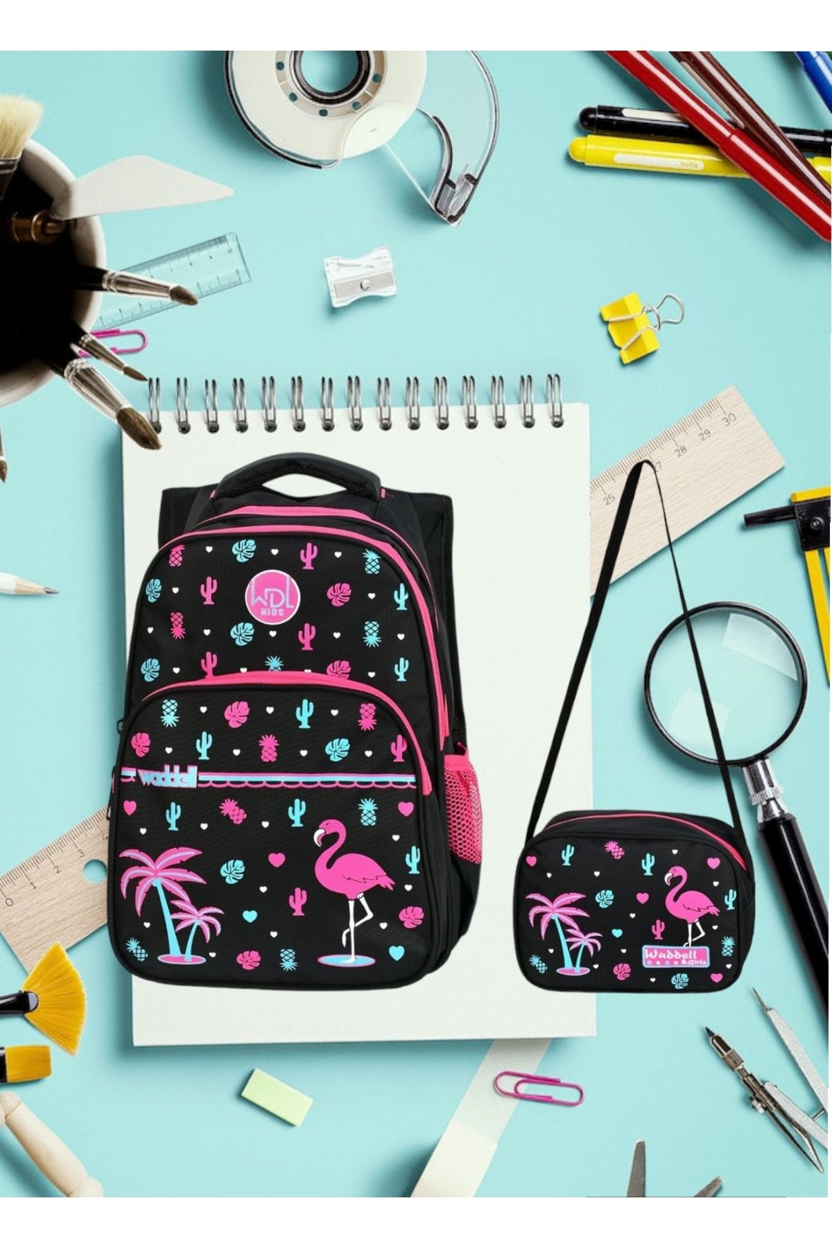 Flamingo school bags sales
