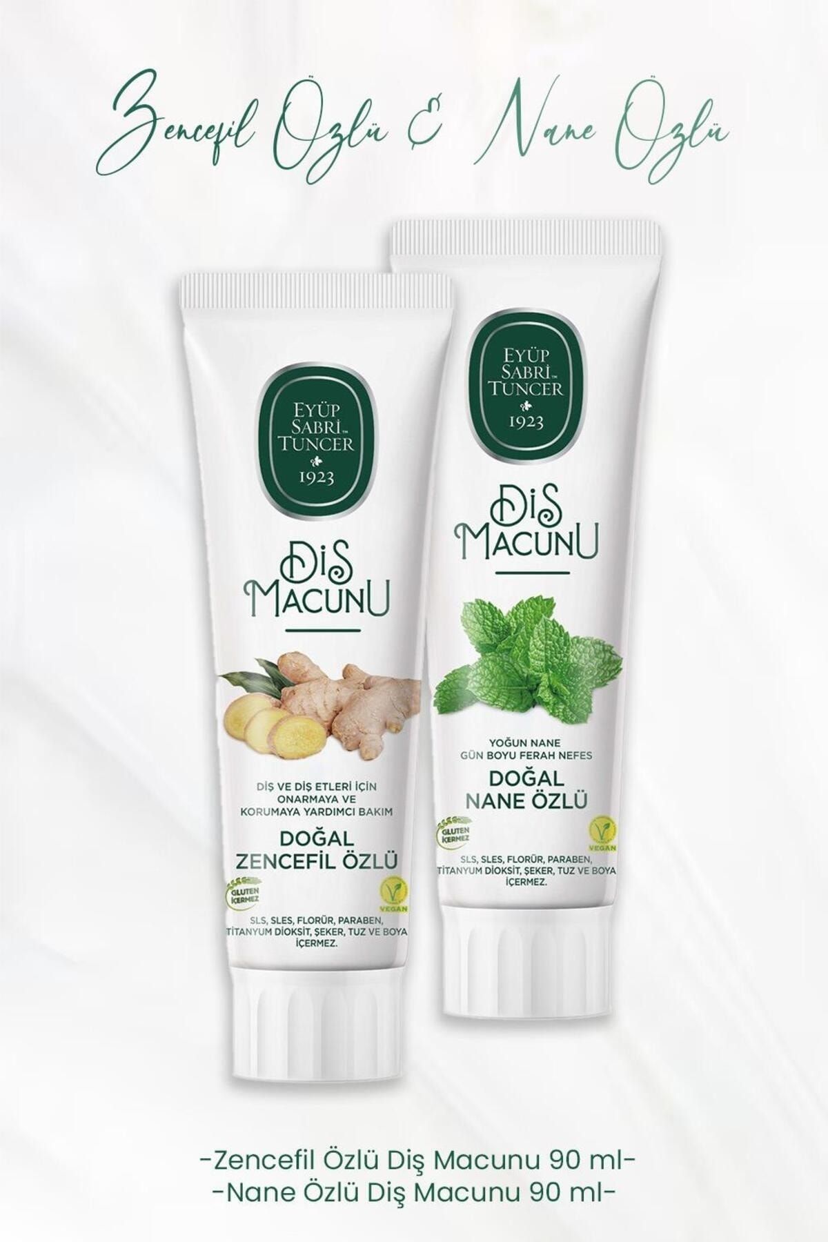 Eyüp Sabri Tuncer-Toothpaste with Ginger Extract 90 ml and Mint Extract 90 ml 1