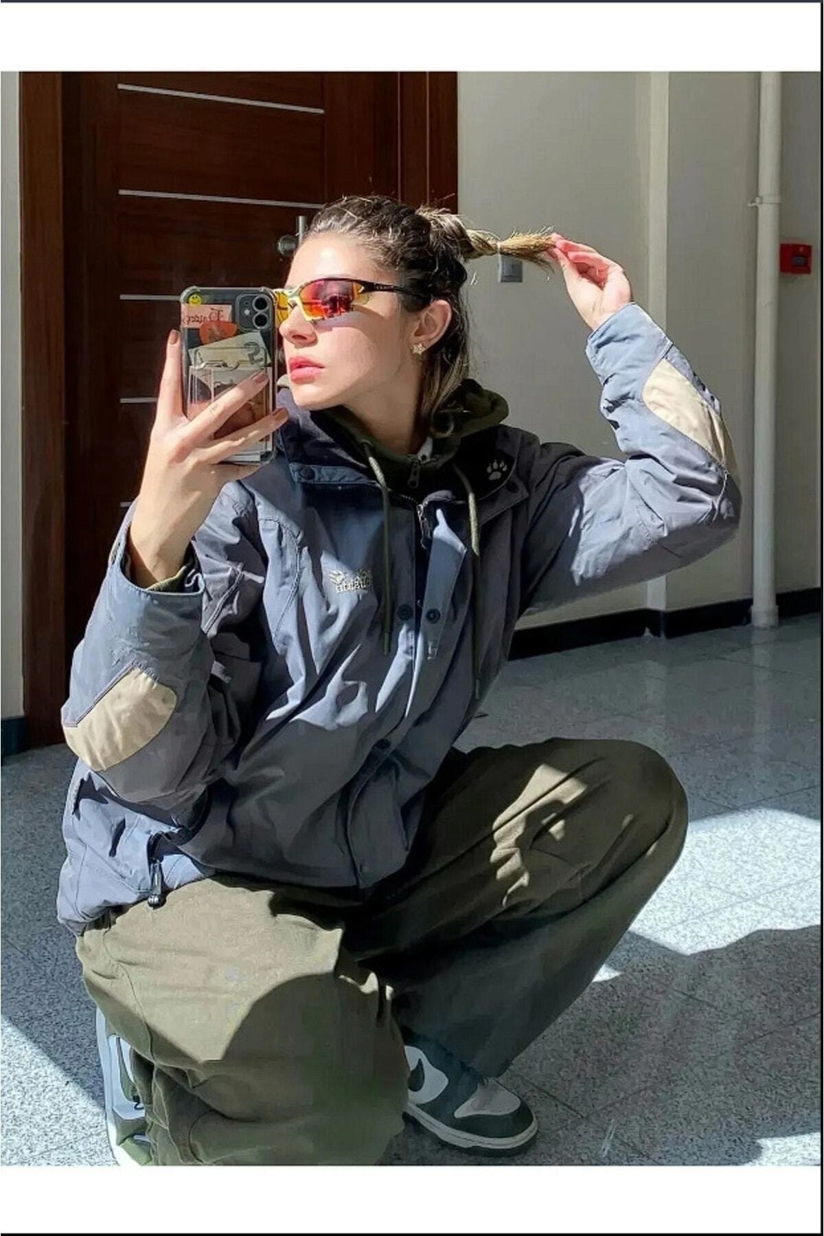 Tactical Detaylı Baggy Haki Yeşil Renkli Paraşüt Kumaş Ayarlanabilir Lastikli Bel Ve Paça Pantolon — سبز ORDİNİ86 — تصویر 3 از 3