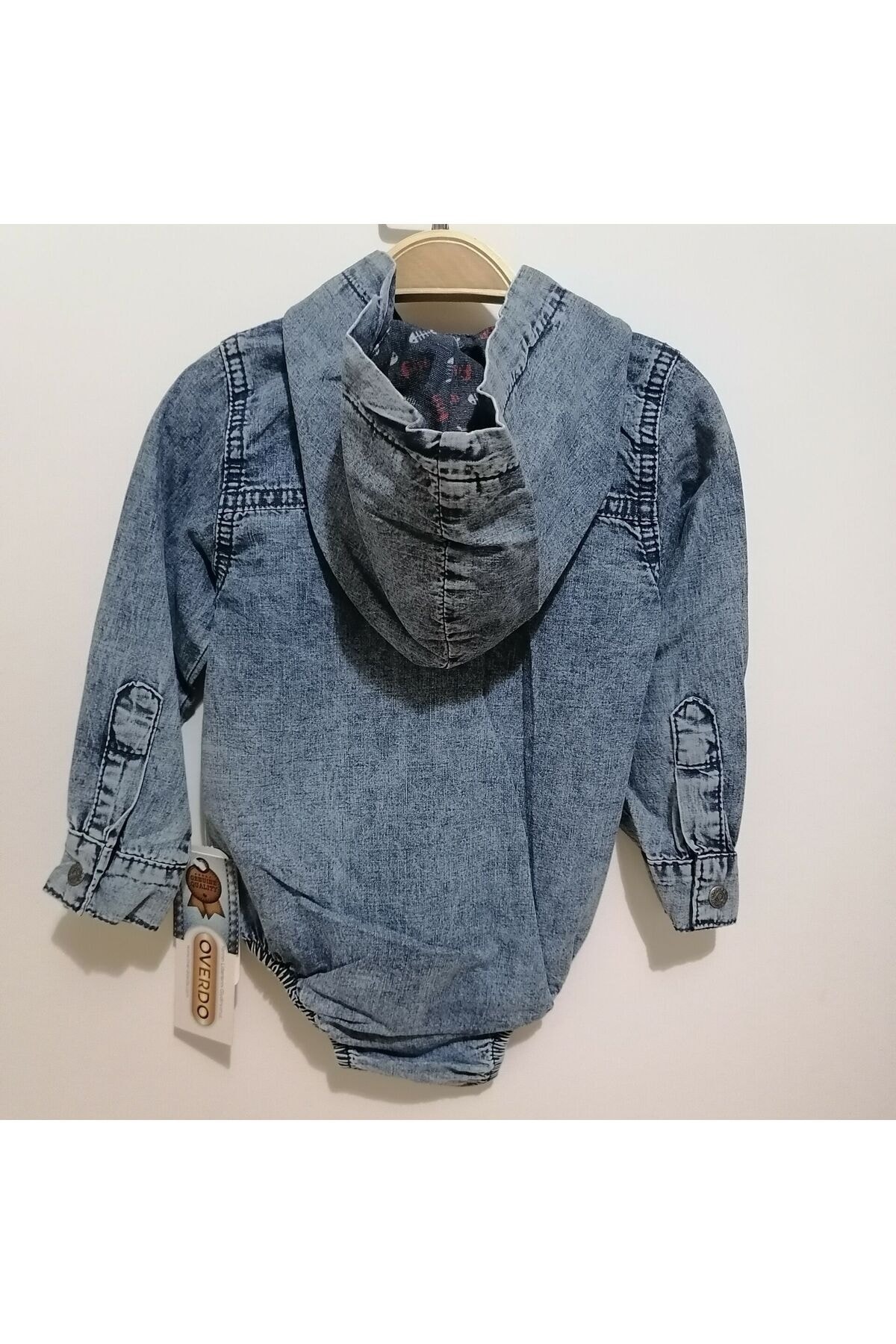 بادی نوزادی پسرانه – دخترانه آبی ÖZLEM BEBE | ÖB100029 اورجینال - تصویر 4