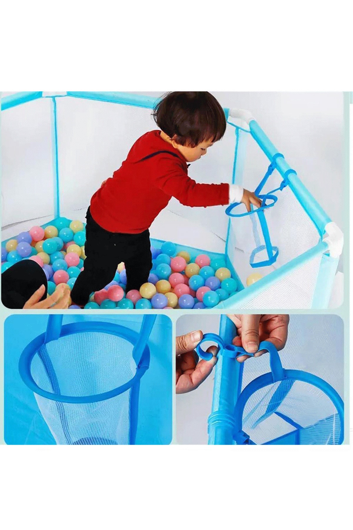 Fırsat Oyuncak Bebek Oyun Havuzu Mavi 100 Adet Havuz Topu fotoğrafı 4 (önizleme)