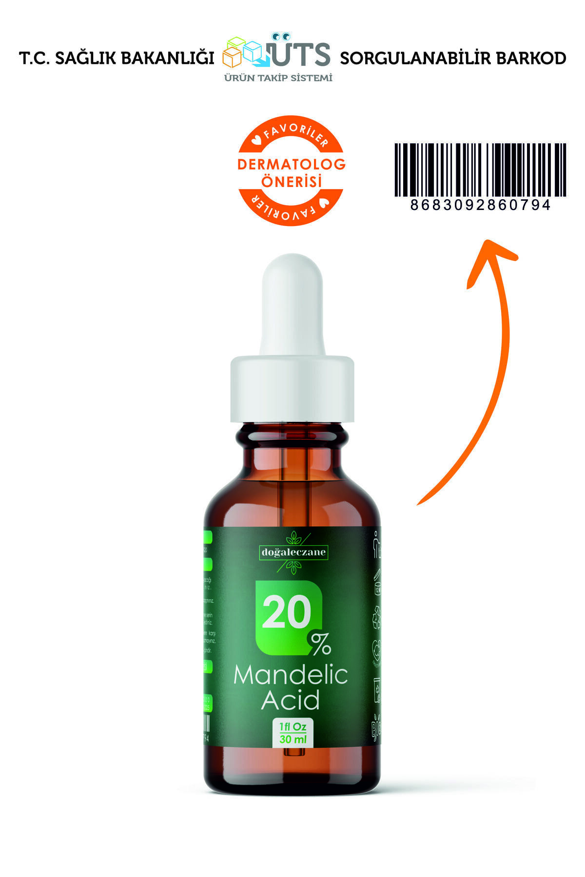 Microblading Silme Mandelik Asit %20 | Mandelic Acid Peeling 30 Ml ? — PK051 — تصویر 2 از 4