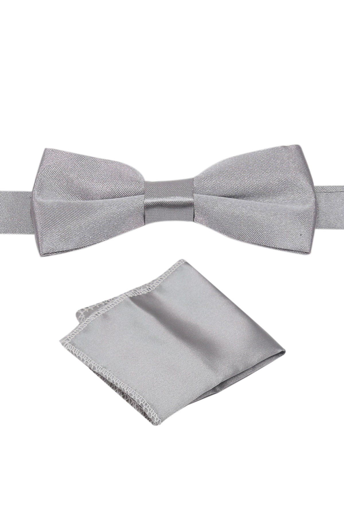 SIRRI Erkek Çocuk Saten Papyon Mendil Set Tek Ebat 3-14 Yas