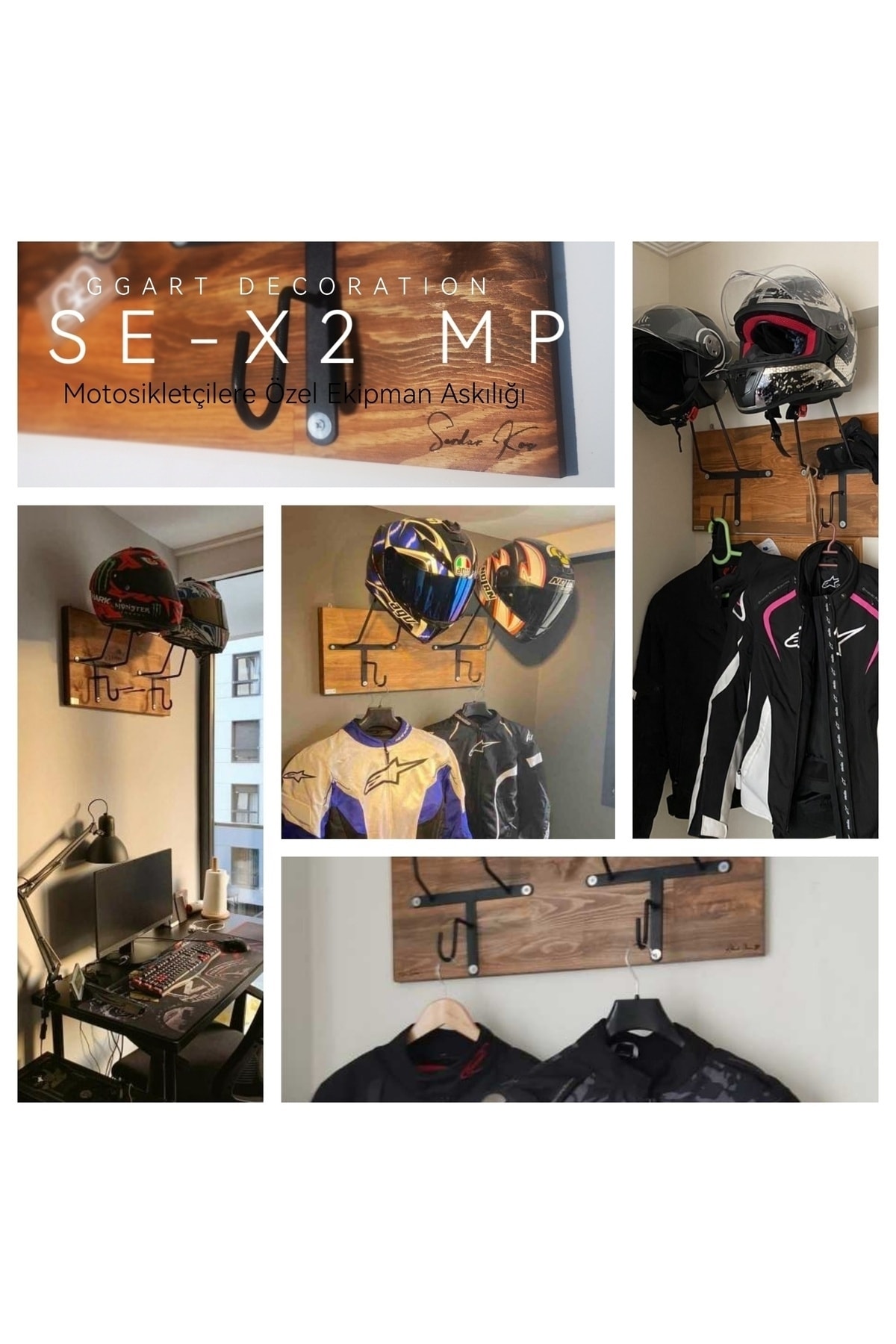 Motorcycle Helmet Hanger, Motor Helmet Hanger, Iron, Akrapovic, Rectus, Gojo, Mitas, Ncr etc. TR16