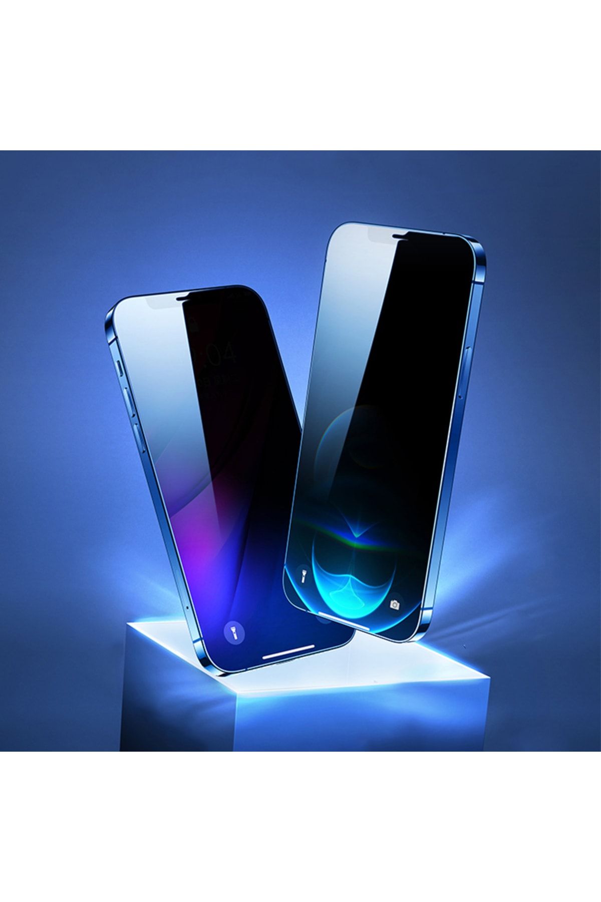 ZMOBILE-iPhone 11 compatible Privacy Ghost Screen Protector 5D Magic Glass with Easy Application Tool 4