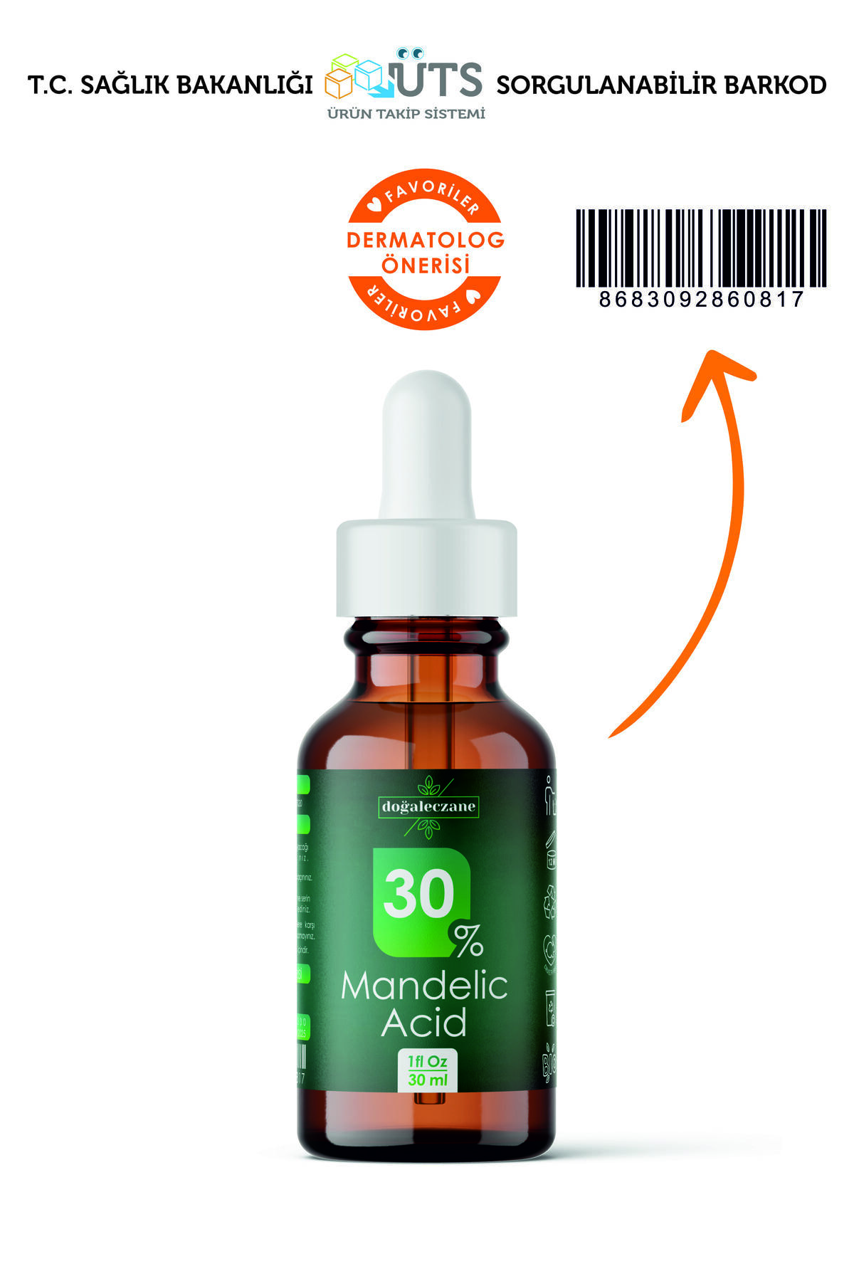 Kesik Izi Silme Peelingi Mandelik Asit %30 | Mandelic Acid Peeling 30 Ml ? — PK053 — تصویر 3 از 4