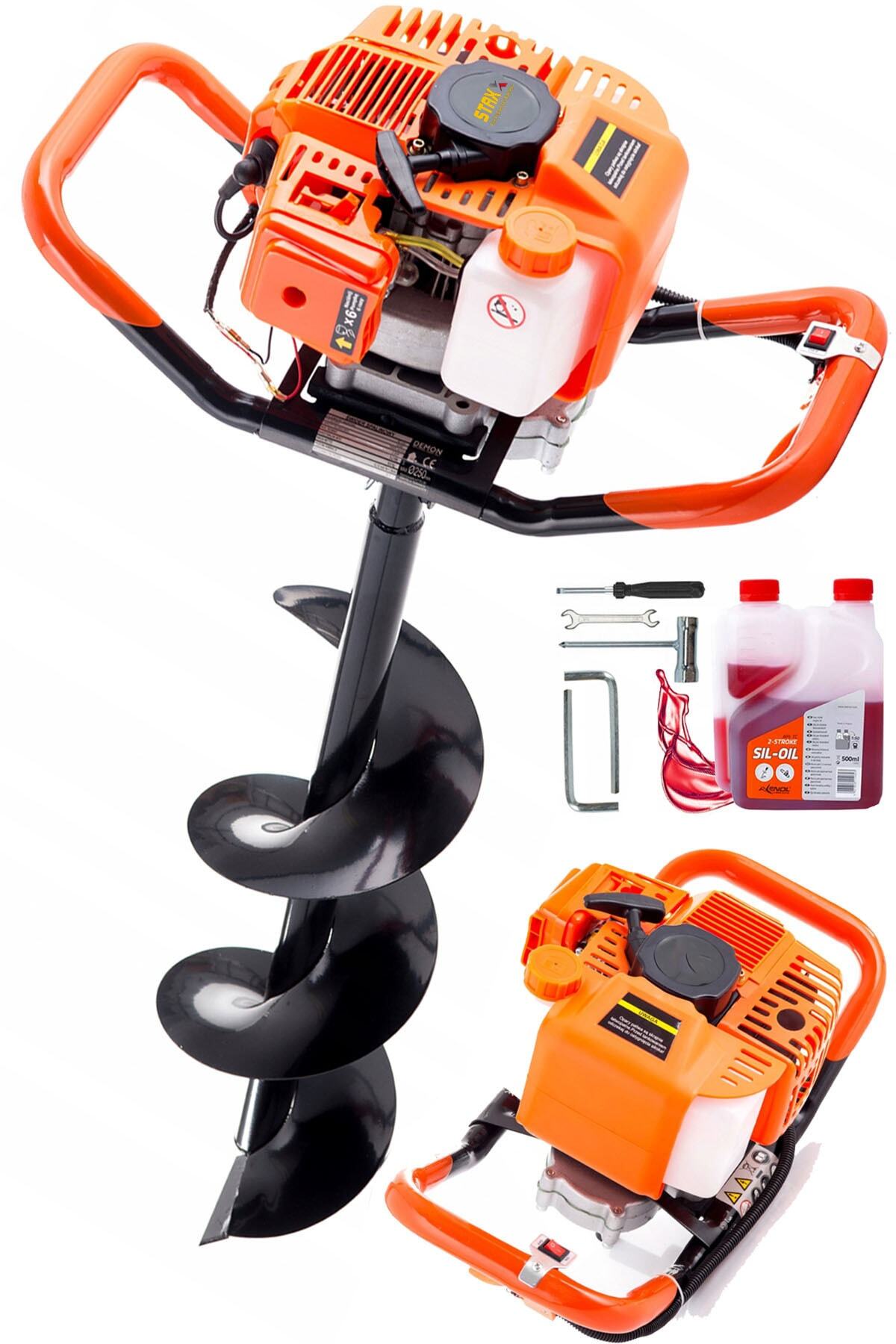 GD520 52CC 3HP Metal Gear Transmission Gasoline Earth Auger Machine Seedling Planting Machine Motorized 20cm