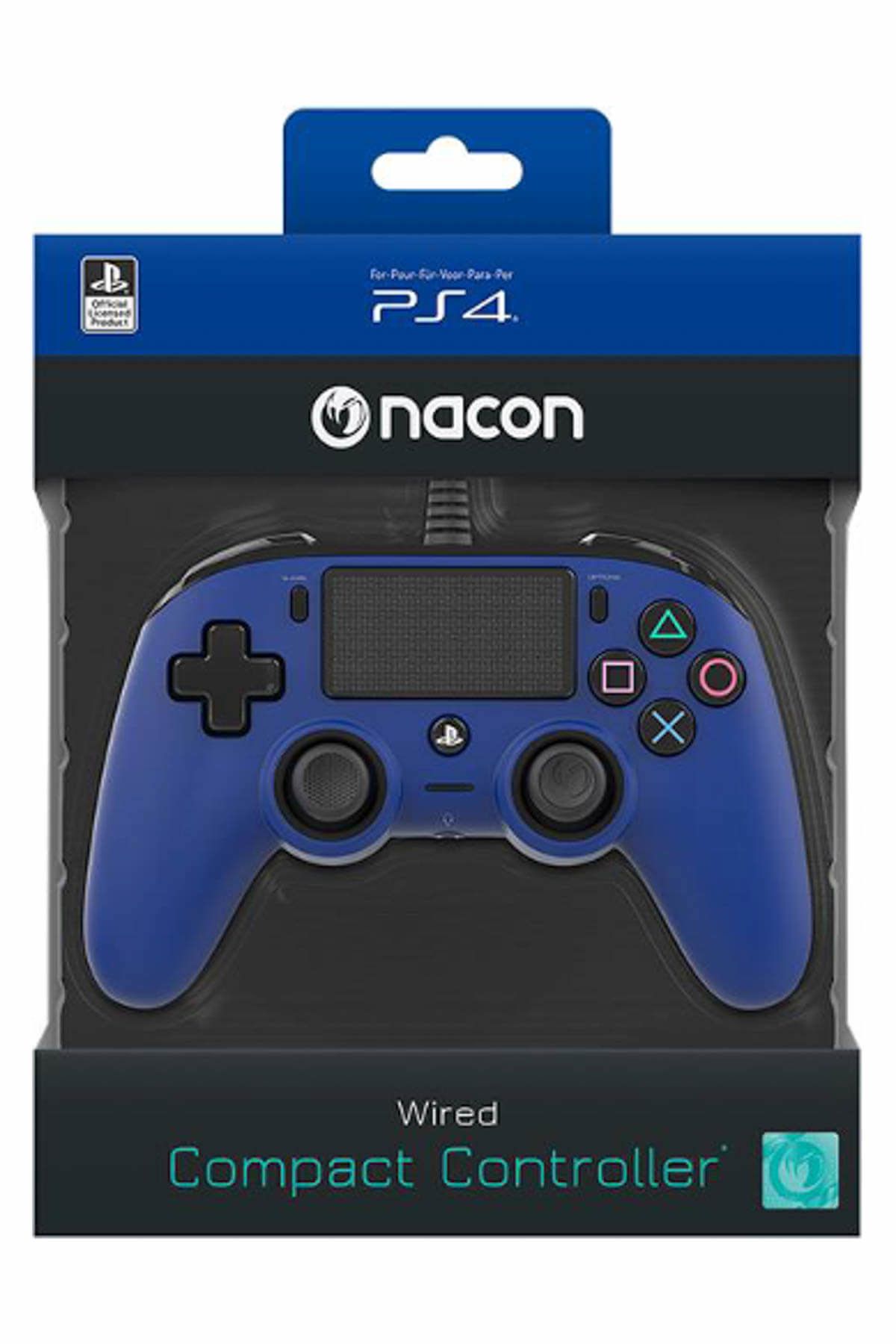 Nacon-PS4 Coloured Blue Controller 1