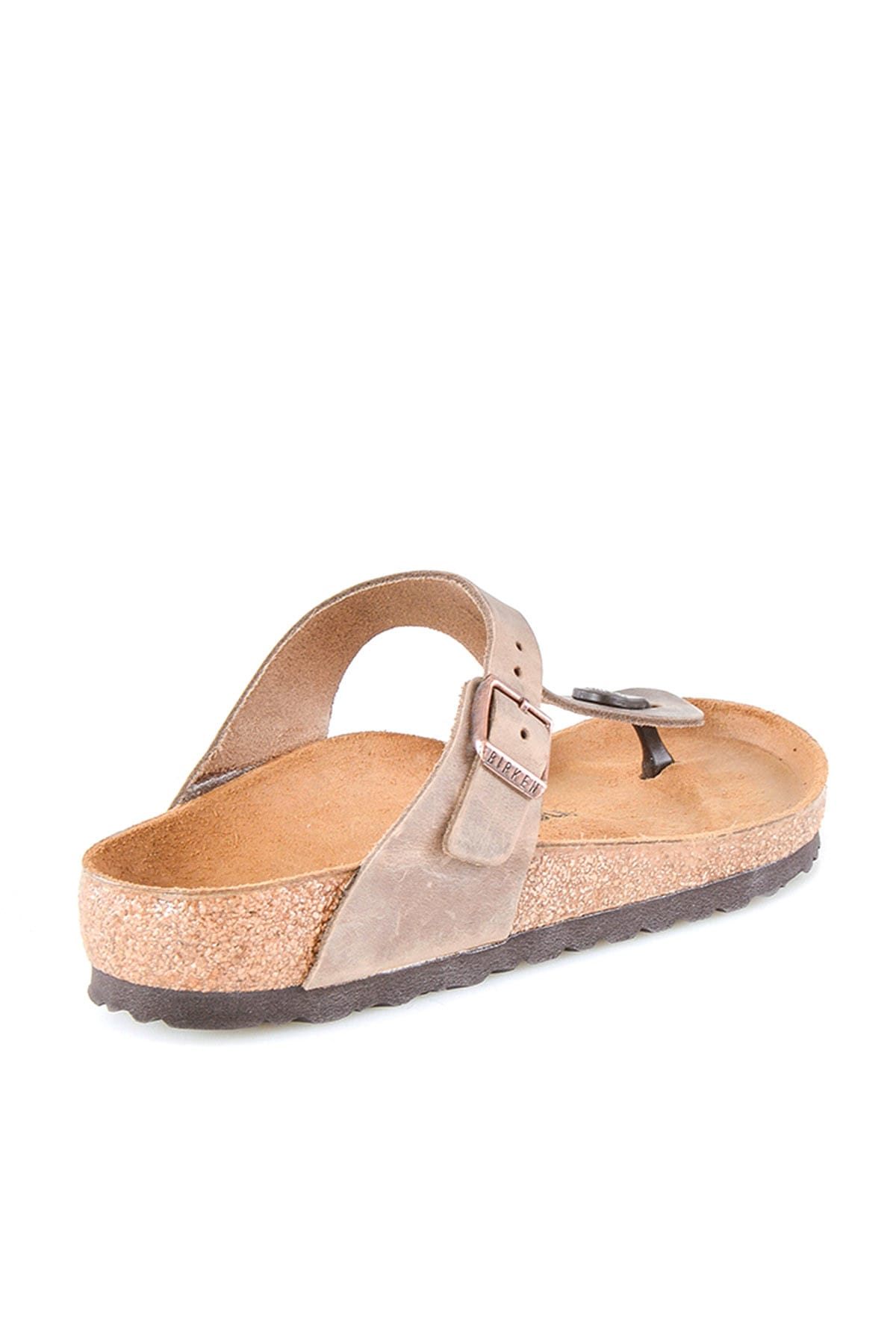 دمپایی بیرکن استاک زنانه چرم اصل قهوه ای         | Birkenstock 943811 DE - تصویر 4
