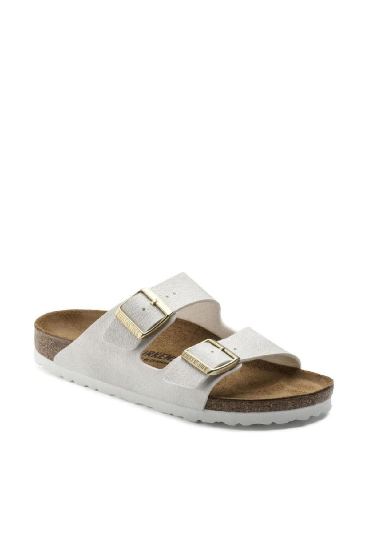 دمپایی زنانه سفید Birkenstock مدل Arizona Bf مدل BRK1008668 بیرکن استاک دمپایی Birkenstock
