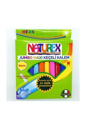 Jumbo Maxi Doğal Keçe Uçlu Kalem Yıkanabilir 10 Renk 02930