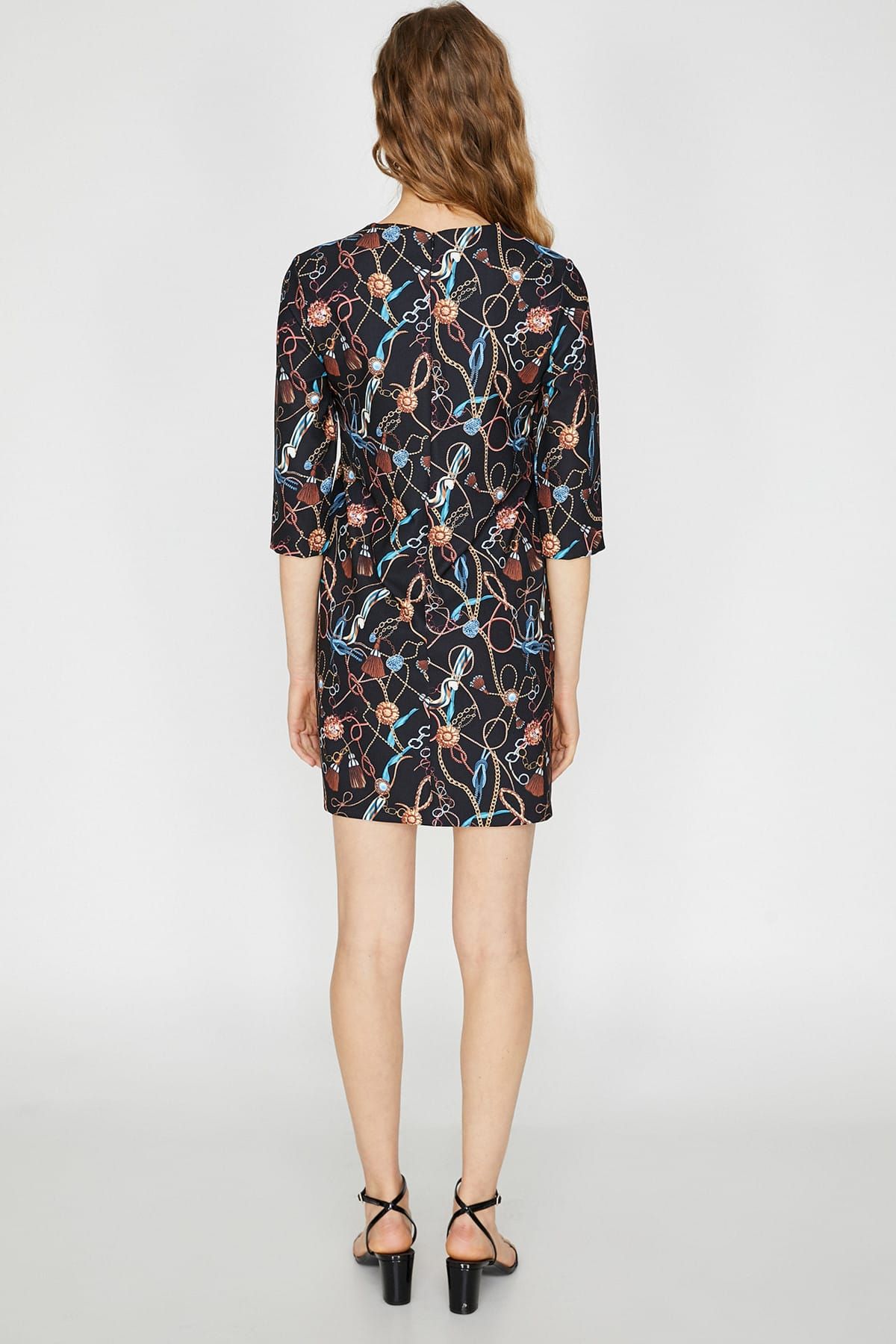 Koton-Rochie de damă neagră cu model 9YAF80791FW 9