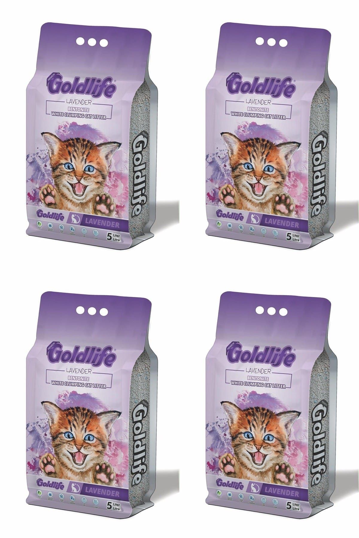 goldlife premium lavanta kokulu ince tane kedi kumu 5 lt x 4 adet fiyati yorumlari trendyol