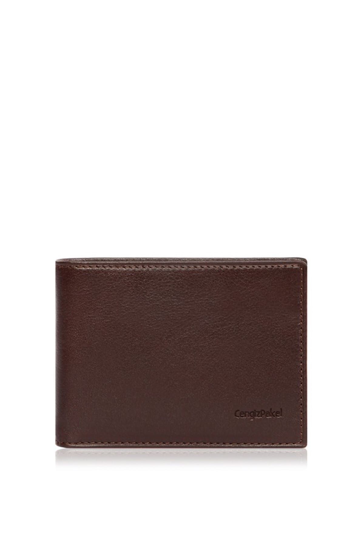 CENGİZ PAKEL-Genuine Leather Brown Men's Wallet 27442 2