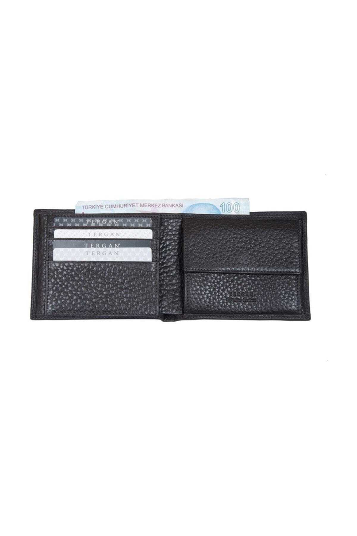 Tergan-Genuine Leather Brown Leather Men's Wallet S1CE00001465 2