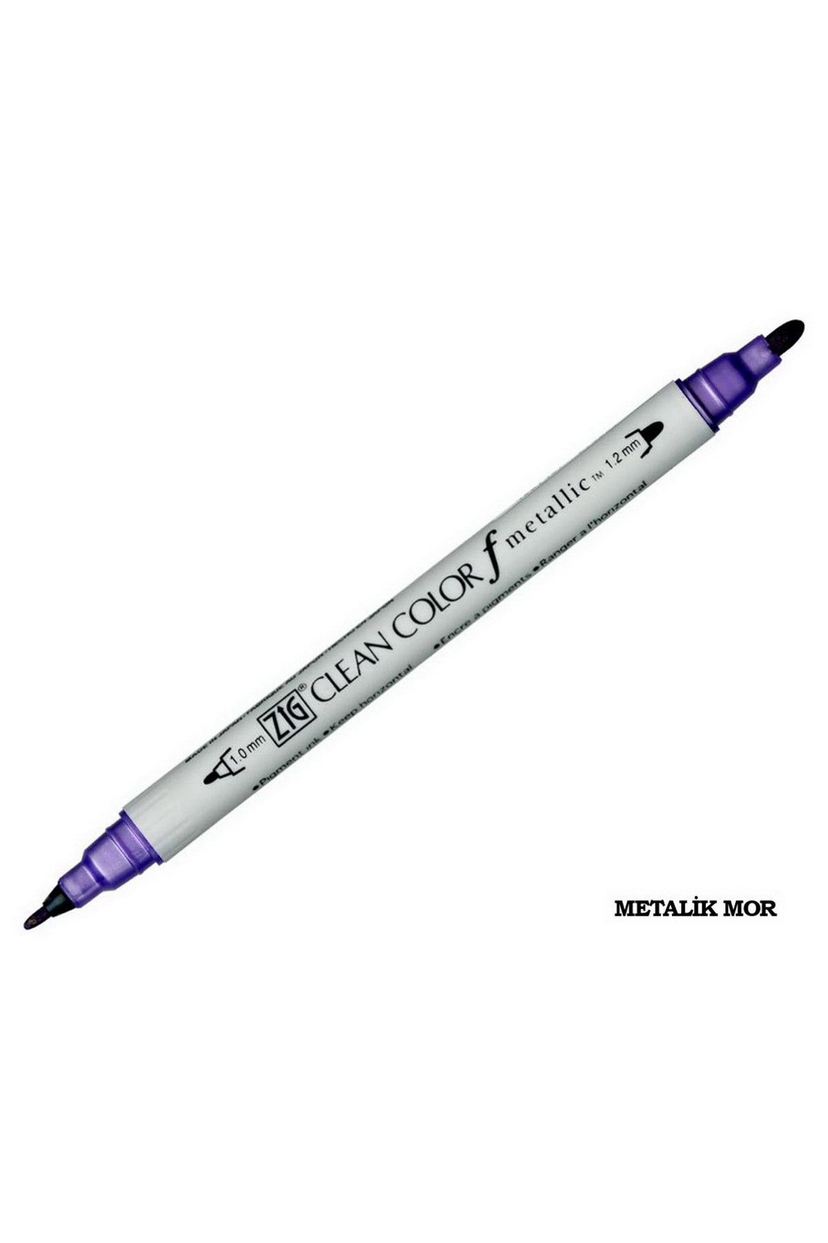 Zig-Clean Color F Double Tip Pen 124 Metallic Violet 1
