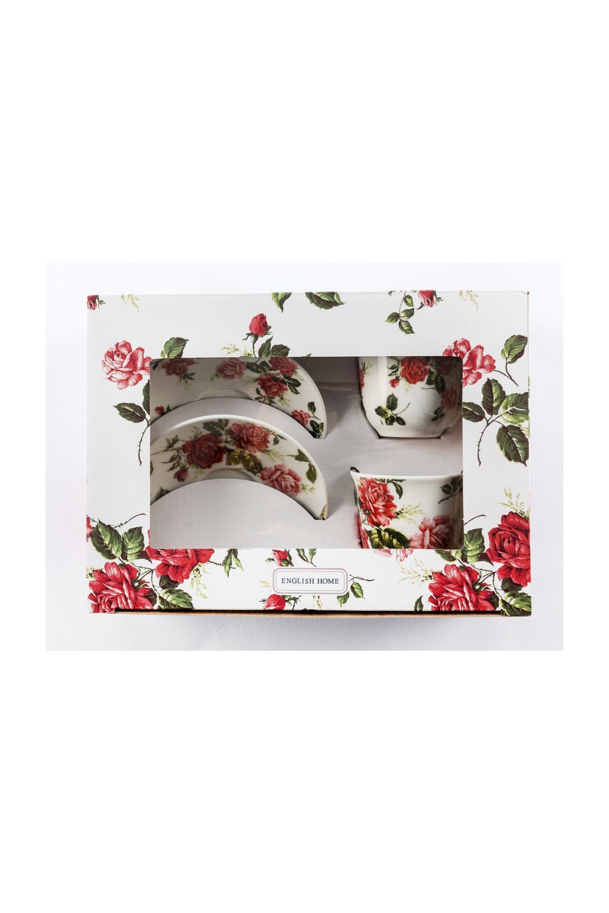 English Home Glam New Bone 2�li Kahve Fincan Takımı 90 ml Beyaz Fiyatı