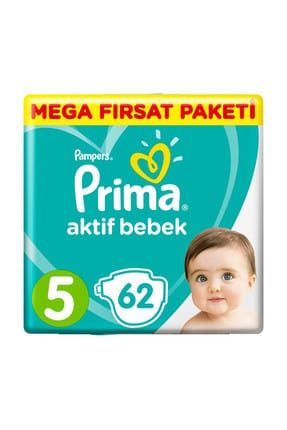 Bebek Bezi Aktif Bebek 5 Beden 62 Adet Mega Fırsat Paketi 31109124