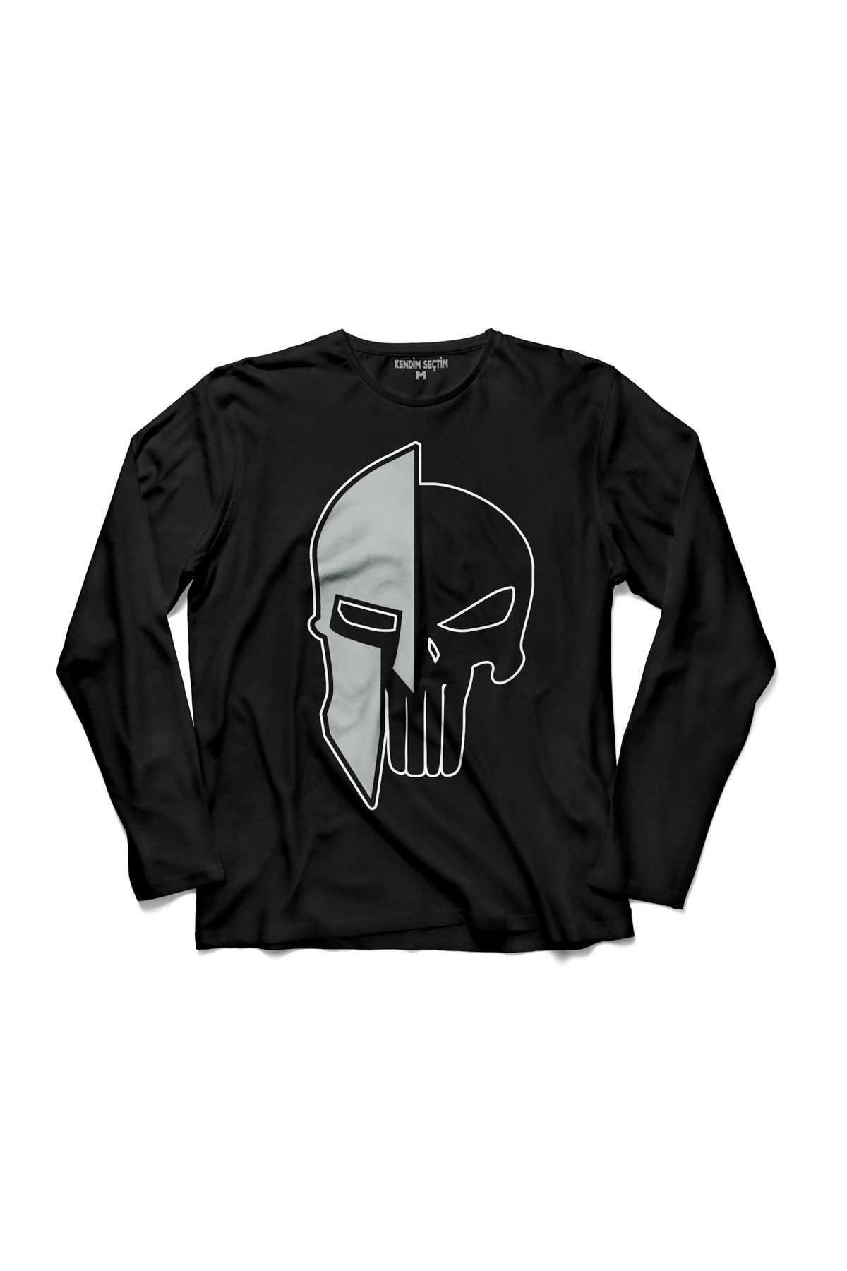 Kendim Seçtim Tricou Cu Mânecă Lungă The Punisher 300 Spartan Mask Punisher Masculin - 2XL