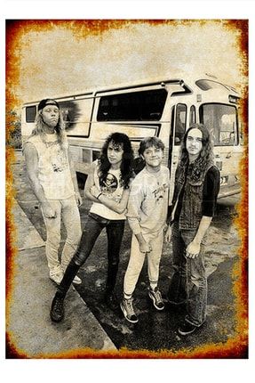 Ahşap Tablo Nostaljik Metallica Posteri 25X35Cm dikey-7800-25-35