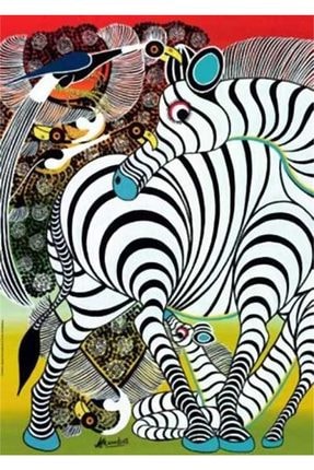 Zebra, Tinga Tinga African 1000 Parça Puzzle / HEY29425