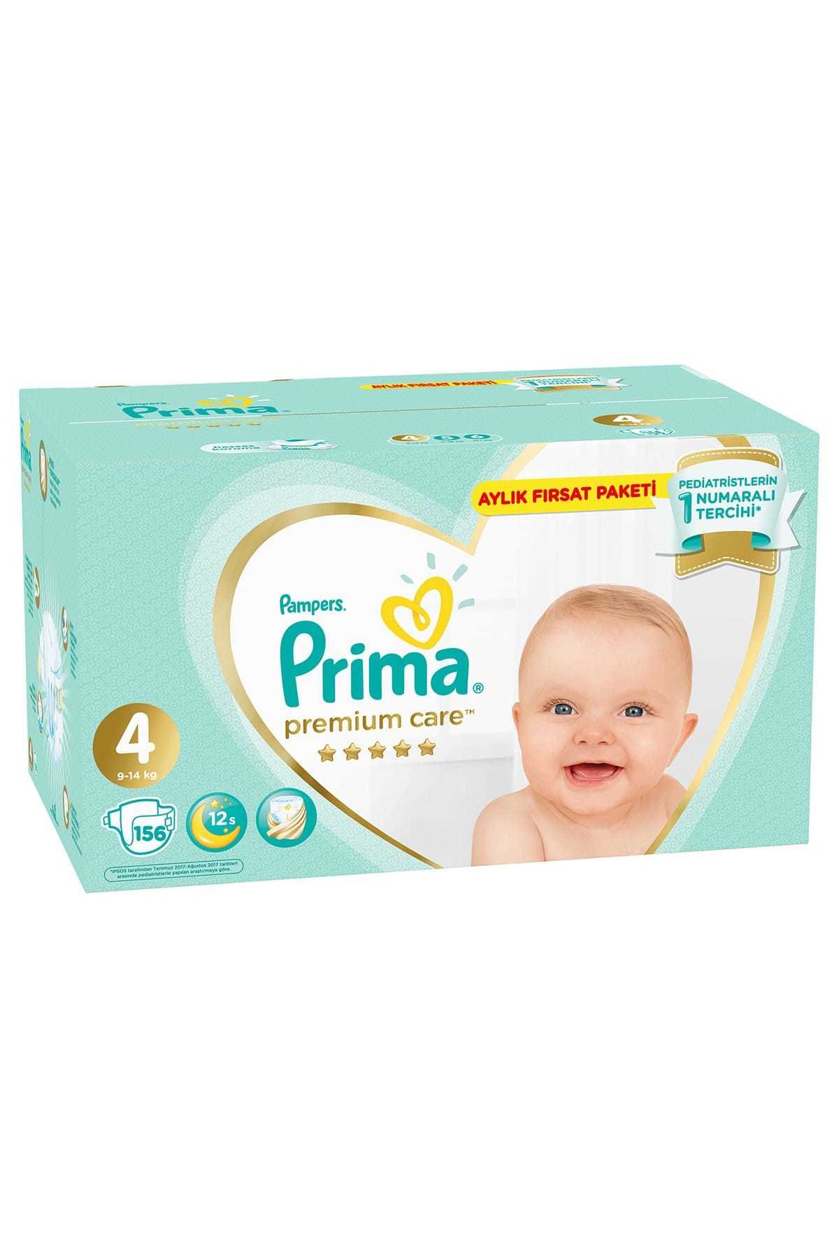 Prima Bebek Bezi Premium Care 4 Beden 156 Adet Aylık