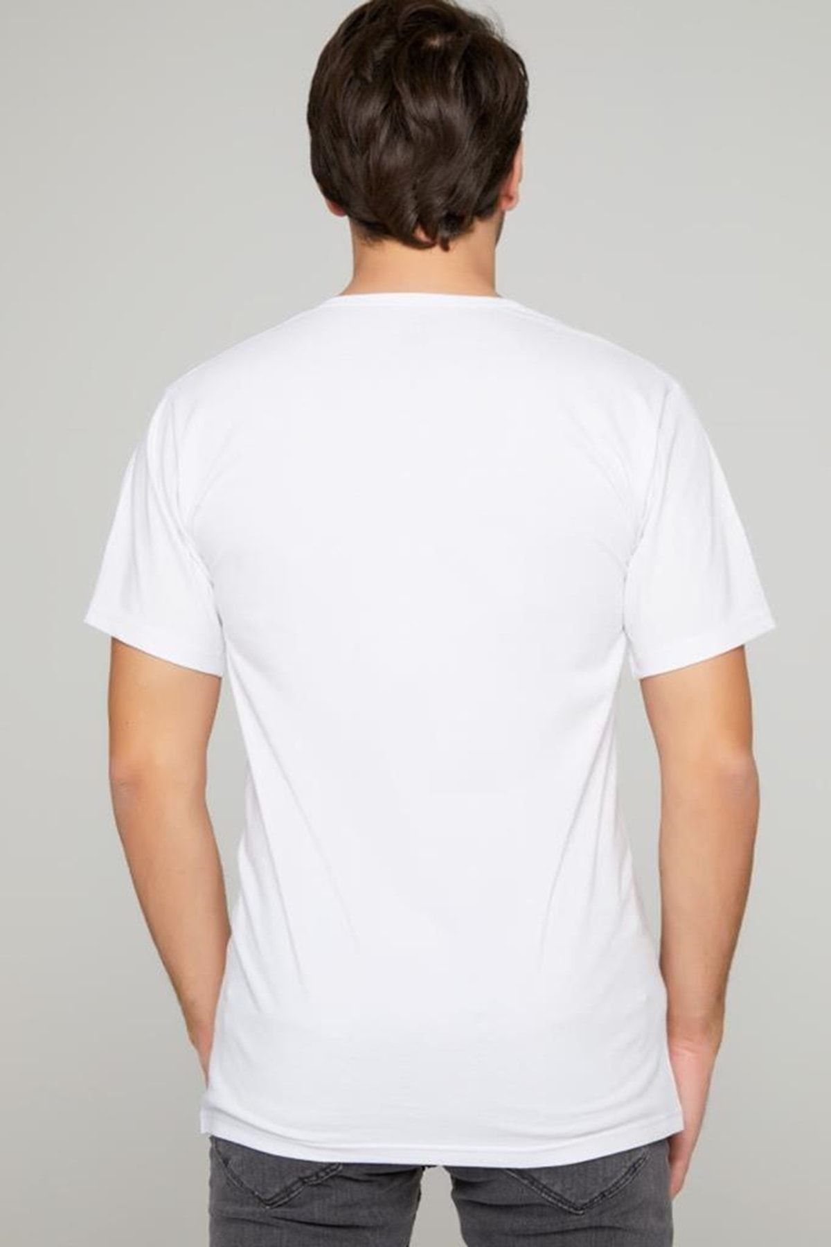 Tutku-Tricou pentru bărbați, 100% bumbac, 100% bumbac, cu decolteu pieptănat 4