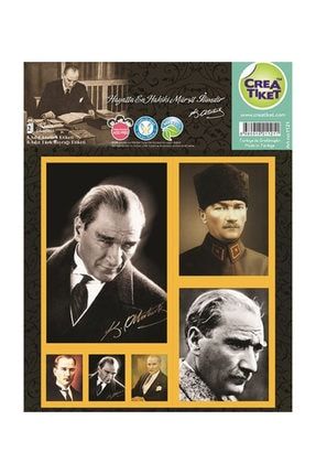 Etiket Atatürk&Bayrak (1121) 0001714154001