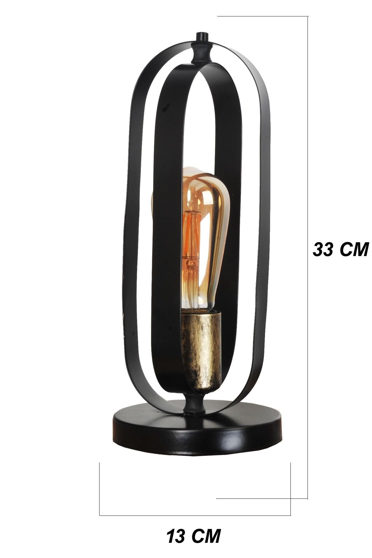 VENON-Güven Chandelier Hadley Table Lamp Glass Metal Black Yellow Patina Chandelier 3