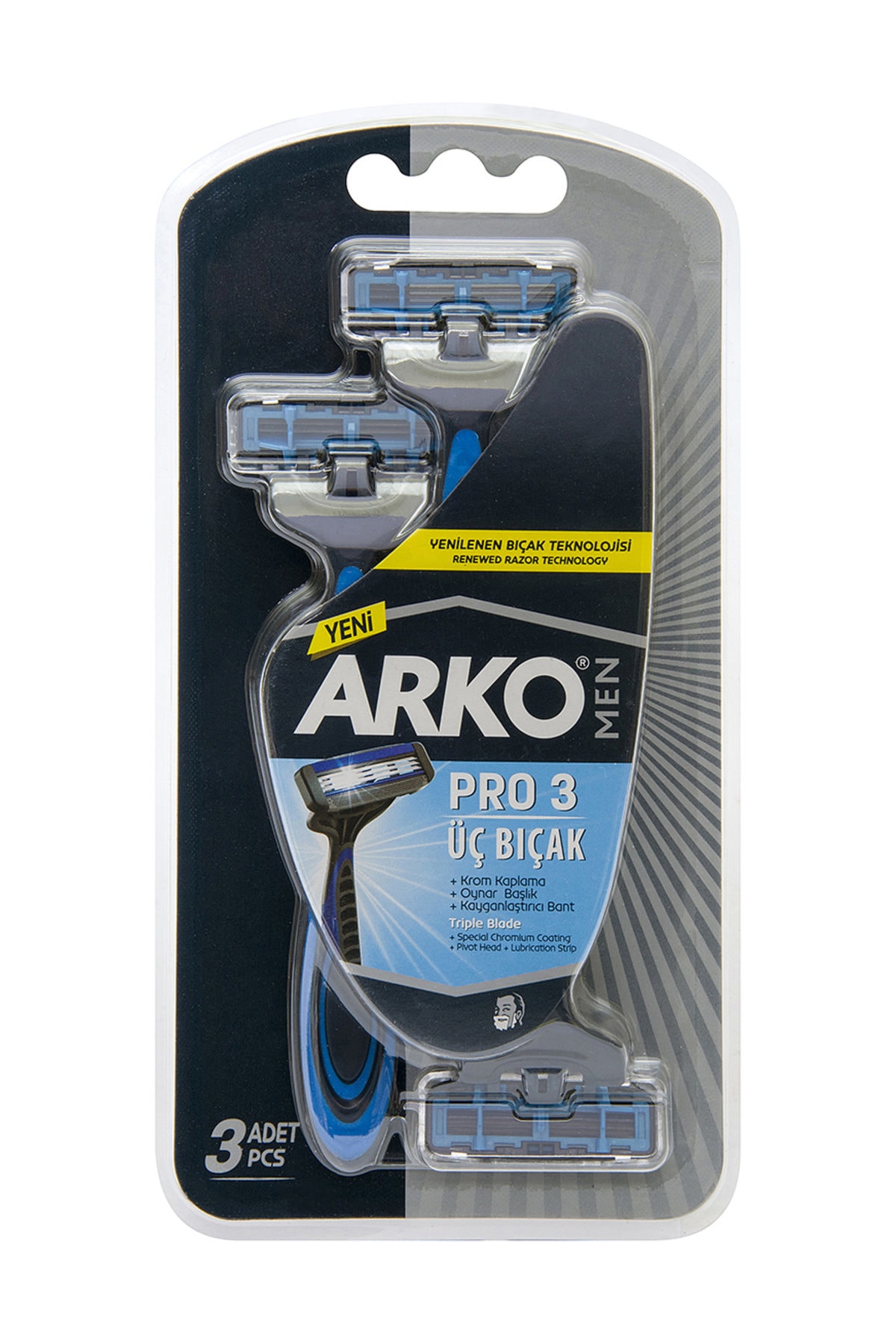 ARKO Tıraş Bıçağı T3 Pro 3'lü