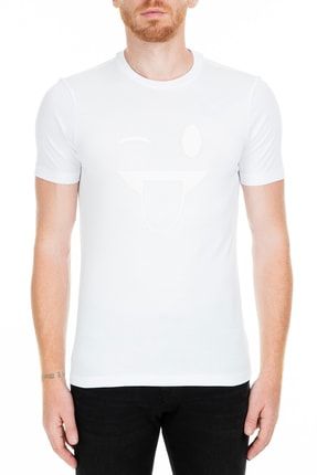 Erkek Beyaz T-Shirt 3G1T92 1J00Z 0100