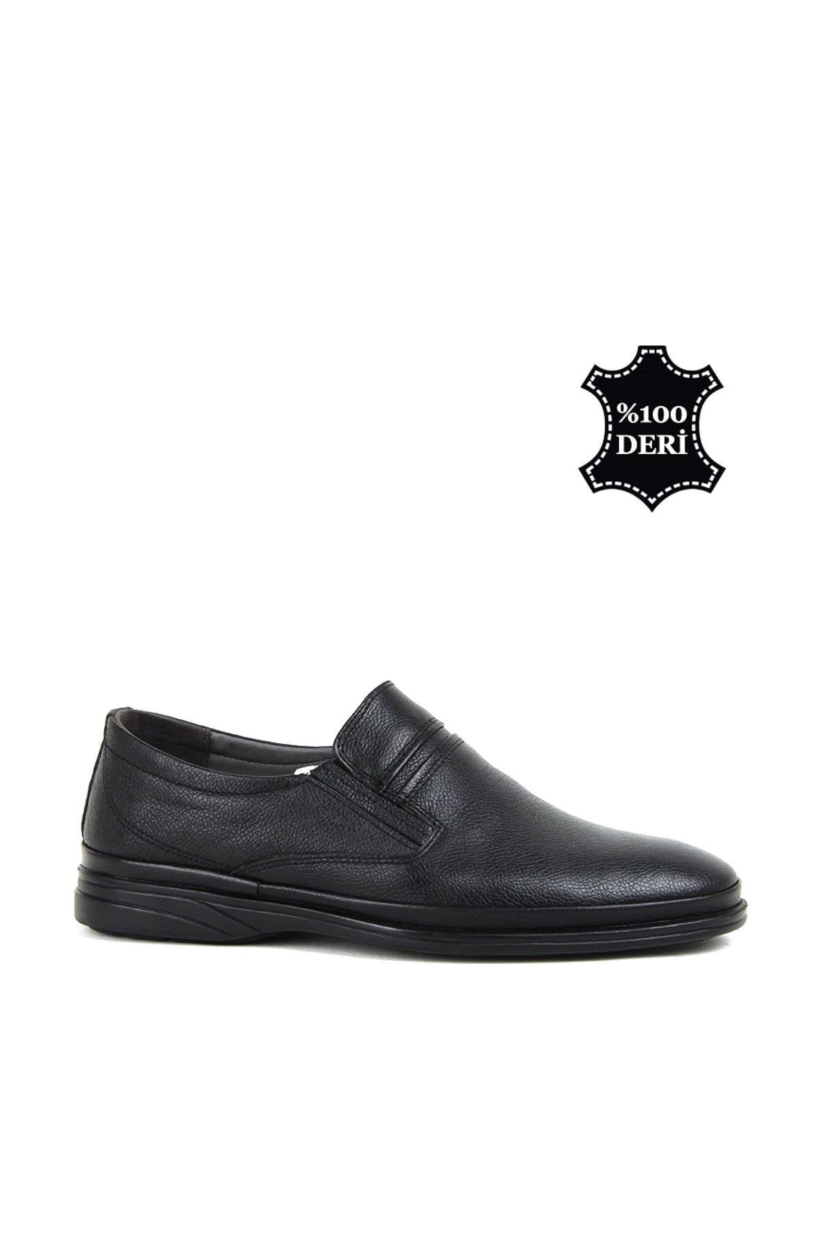 maximoda Pantofi Clasici Bărbați Din Piele Naturală Neagră Masculin - 44
