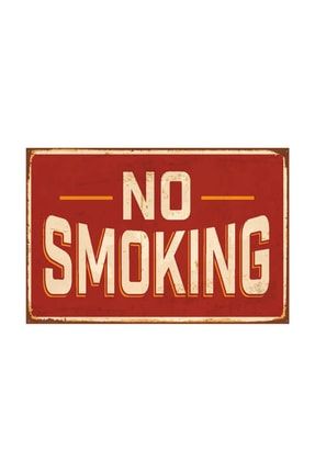 No Smoking Retro Vintage Ahşap Poster 2030033