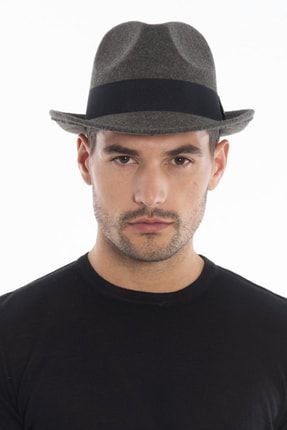 Borsalino Model Fötr Erkek Şapka Gri VG-11104-03