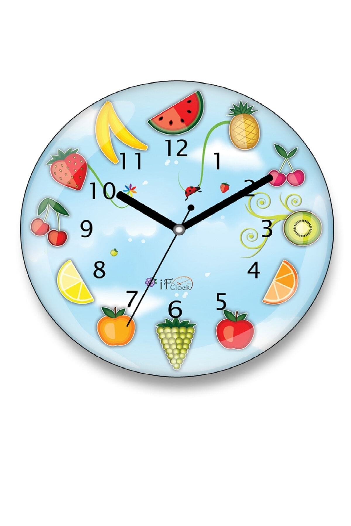 if dizayn meyveli tasarim mutfak duvar saati fiyati yorumlari trendyol