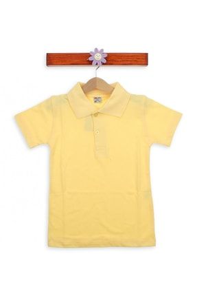 Sarı Unisex Çocuk Polo Yaka T-Shirt 016-3512