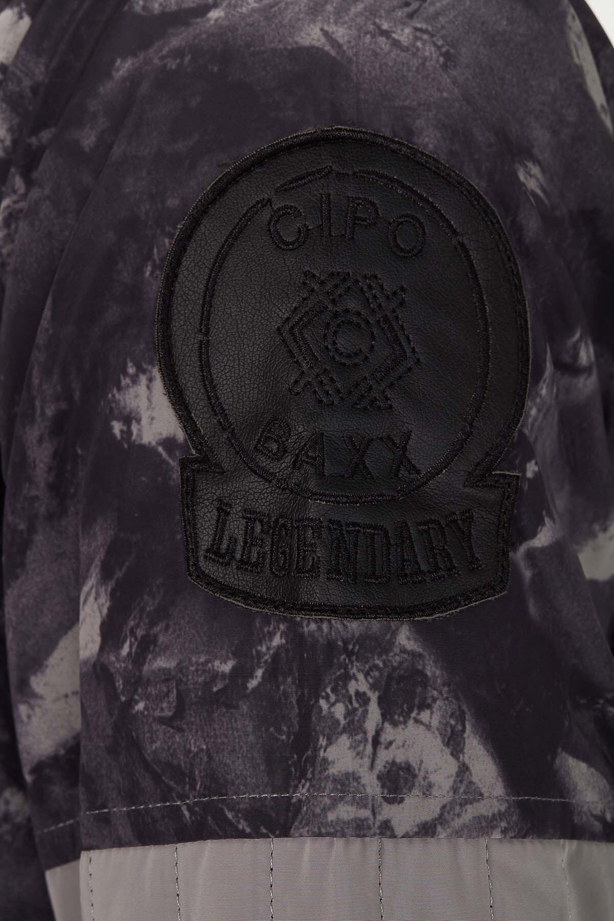 ژاکت مردانه خاکستری Cipo&Baxx | CJ210 اورجینال - تصویر 8