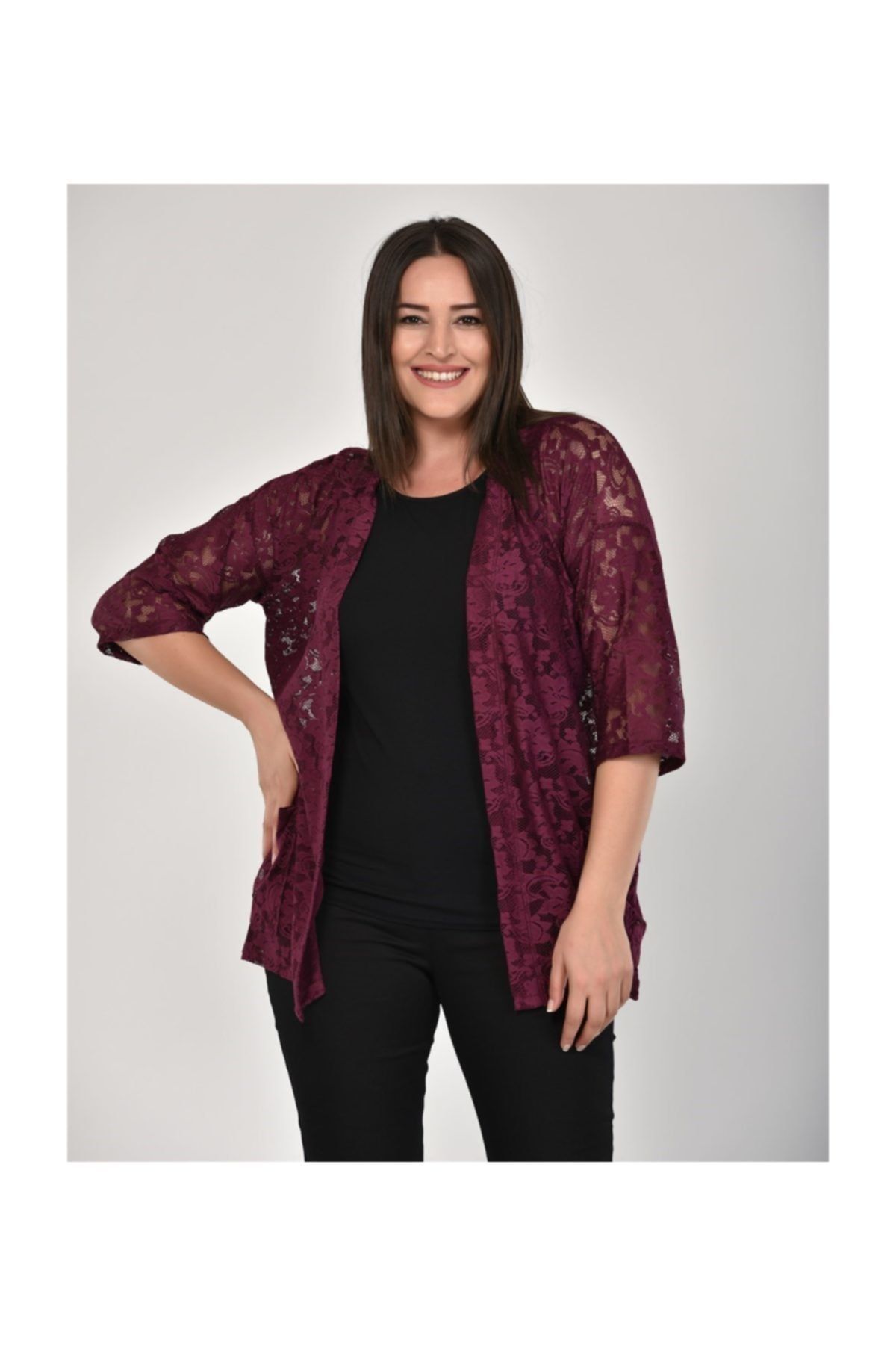 Maroon lace cardigan hotsell