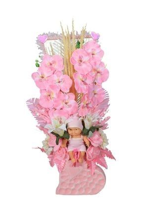 Hoşgeldin Bebek Kız Odası Yapay Bebek Çiçeği Büyük Boy BR33215239