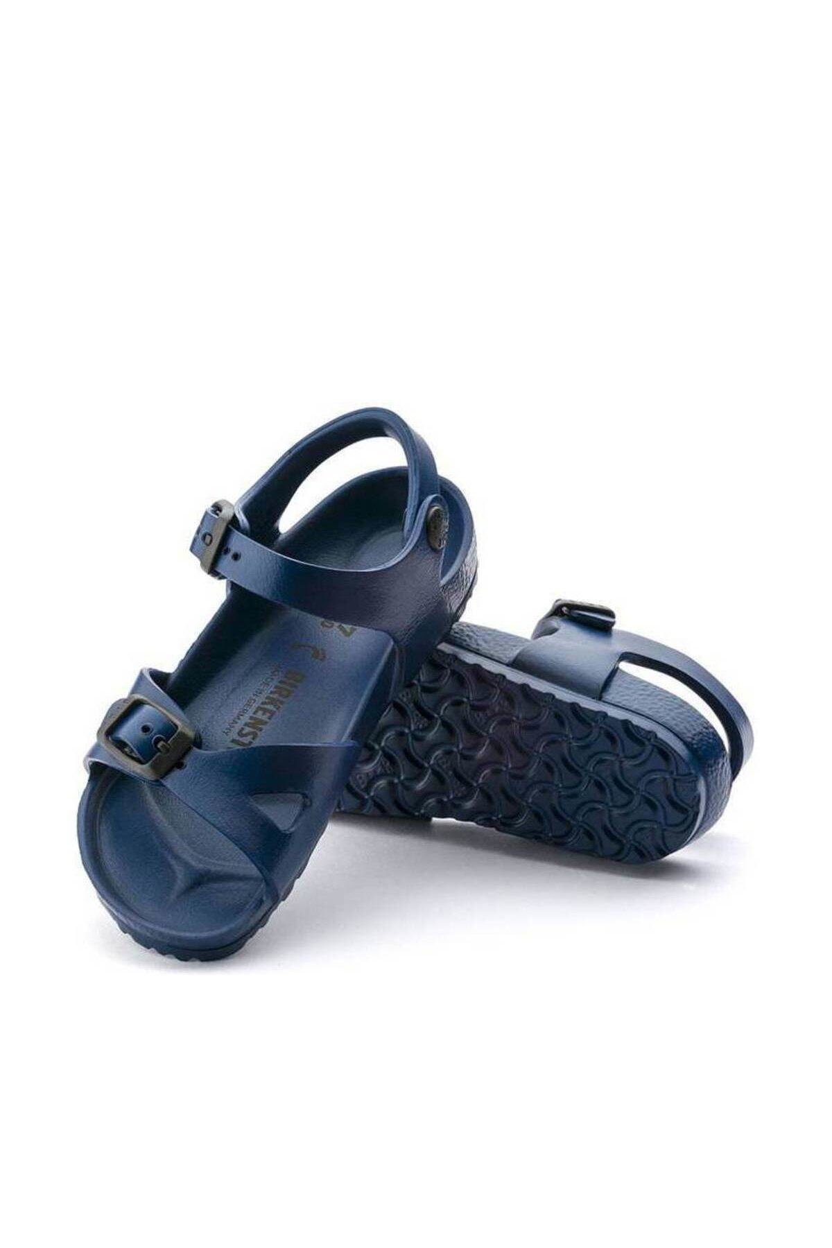 صندل Birkenstock بیرکن‌استوک آبی سرمه ای Rıo Eva 126123_سرمه ای اورجینال - تصویر 4