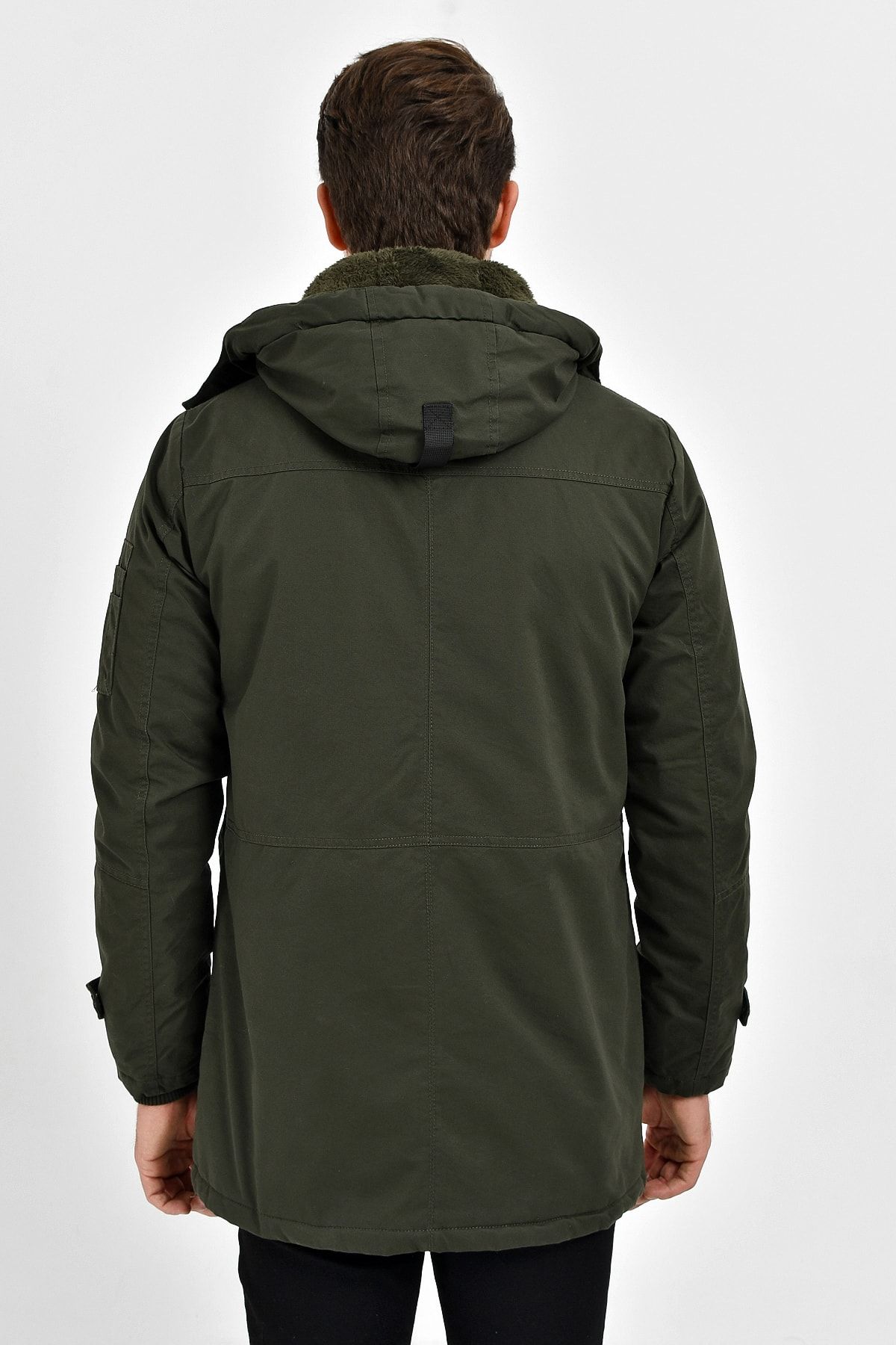 Dark green hot sale parka mens