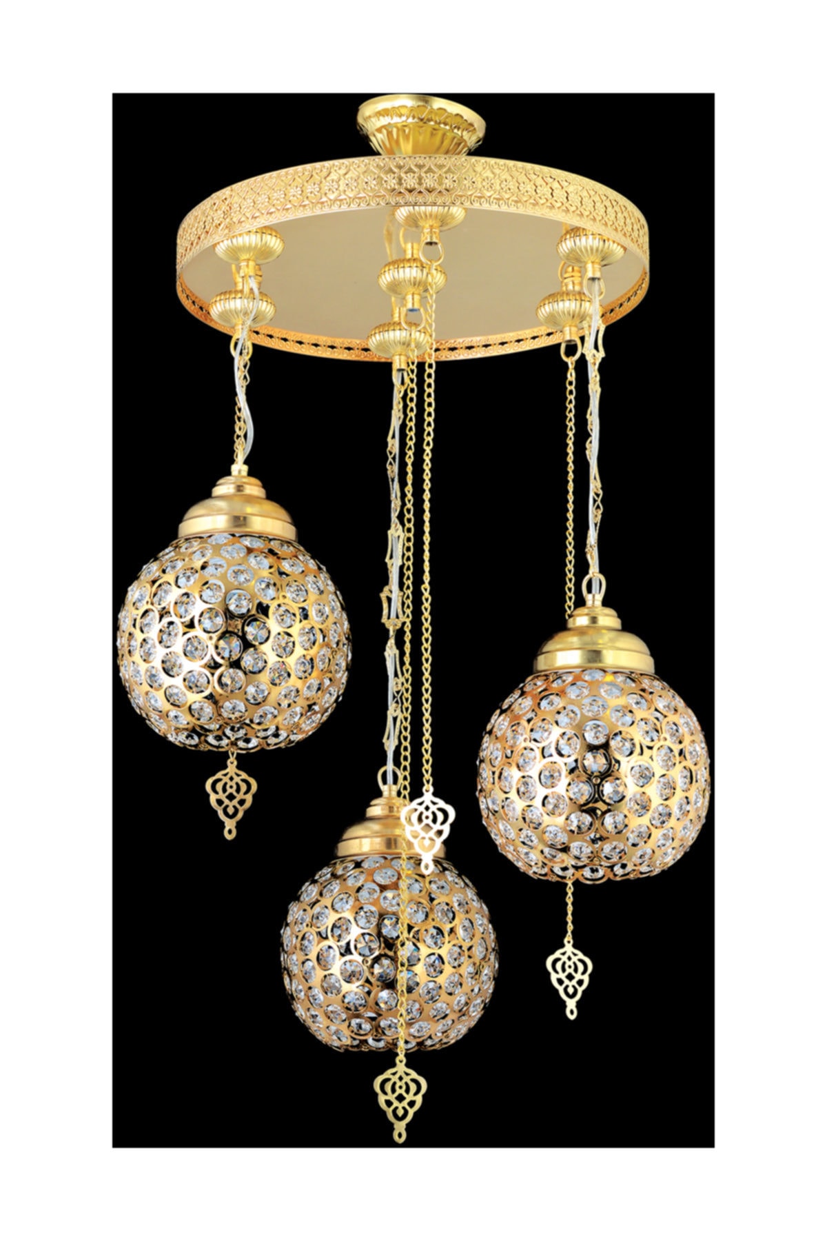 Cakir Aydinlatma Tas Magic 3 Lu Gold Sarkit Avize 45 Cm Fiyati Yorumlari Trendyol