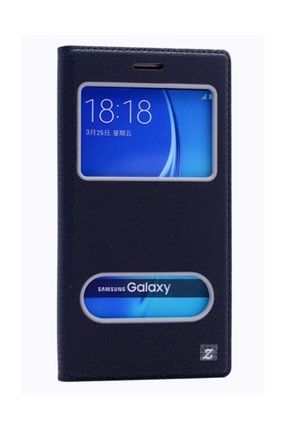 Samsung Galaxy C5 Kılıf Silikon Kapaklı Pencereli Kılıf ELFDOLCE69